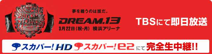 『DREAM.13』放送情報